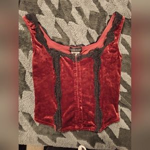 Vintage velvet Bebe bodice